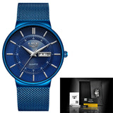 Lianfudai Christmas wishlist Mens Watches LIGE Top Brand Luxury Waterproof Ultra Thin Date Clock Male Steel Strap Casual Quartz Watch Men Sports Wrist Watch