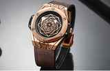 Lianfudai Luxury Top Brand Quartz Watches Men Leather Strap Military Sports Wristwatch Man Waterproof Watch Relogios Masculino 533G