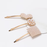 Lianfudai jewelry gifts for women hot sale  Hot Sale Girls Imitation Pearl Beads Hair Clips Pins Simple Fashion Hairpins Women Luxury Sweet Hairgrips Accessories