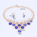 Lianfudai Crystal Mystic Statement Necklace Women Maxi Necklace Fire Rainbow Pendants & Necklaces gold color