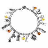 Lianfudai christmas gift ideas Musical comedy Glee ,Bracelets Women Jewelry New Year Love to cheer Megaphone Charms Pendants Bracelet Link Chain Bangle