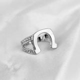 Lianfudai christmas wishlist gifts for him Men's Hip Hop Jewelry Horseshoe Rings Fashion Vintage accessories Finger Ring  stainless Steel ring