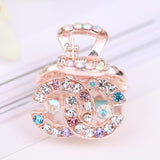 Lianfudai Hair Claw Clip Clamp For Women Girl Rhinestone Crystal Acrylic Heart Korean Handmade Fashion Head Accessories Mujer Wholesale