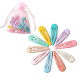 Lianfudai 10/20/30/40 New Women Girls Cute Colorful Waterdrop Shape Hairpins Sweet Hair Clips Barrettes Slid Clip Fashion Hair Accessories