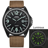 Lianfudai watches on sale clearance New Stylish Men&#39;s Luminous Quartz Wrist Watches Casual Alloy Dial  Men&#39;s  Waterproof Sport Watches Nylon Strap Relogio Masculino