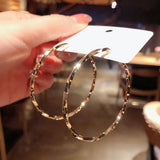 Lianfudai New style show face small high-end atmosphere decoration fashion women temperament personality exaggerated ear ring women