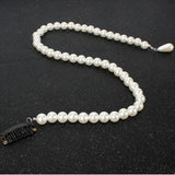 Lianfudai  gifts for women Handmade Imitation Tassel Pearl Hair Chain Accessories for Women Pearls Hair Clip Long Chains Hair Jewelry Wedding Headwear Gift