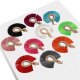 Boho Waterdrop Shaped Tassel Earrings for Women Big Dangle Statement Earrings Party Jewelry Bijoux Boucles D Oreille Femme