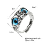 Lianfudai  gifts for women Vintage Gothic Skull Flower Angel Rings for Women Hip Hop Silver Color Butterfly Heart Finger Ring Fashion Streatwear Jewelry