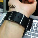 Lianfudai gifts for men New Arabic Watch Casual Fashion Men&#39;s Watches Quartz Wristwatches Long Strap Black Brown