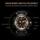 Lianfudai gifts for men SMAEL Men Watches White Casual Watches Men LED Digital 50M Waterproof Sport Watch S Shock Watch 1509 relogio masculino