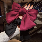 Lianfudai Women Girl Big Bow knot Tie Barrette Hair clips Hairpins Bands Fabric Fashion Korean Lady Head wear Accessories Wholesale Gifts