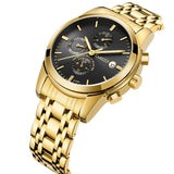 Lianfudai father's day gifts watch fully automatic mechanical watch hollow men's watch multi-functional business men's watch waterproof
