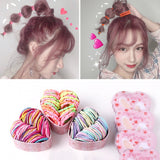 Lianfudai gifts for girls 50PCS/Box Mix 3CM Children's rubber band does not hurt hair girl hair ring female black baby Hairbead Hair tie girl  Korean cute