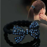 Lianfudai jewelry gifts for women hot sale hairpin Women Hair Ties Elastic Rubber Bands Girl Crystal Zircon Bear Flower Star Korean Scrunchies Head Accessories Handmade Wholesale