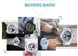 Lianfudai gifts for men SMAEL Men Watches White Casual Watches Men LED Digital 50M Waterproof Sport Watch S Shock Watch 1509 relogio masculino