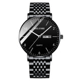 Lianfudai easter gifts for women  Fashion Luxury Men Watch Stainless Steel Waterproof Date Quartz Wristwatch Top Business Mens Watches Relogio Masculino