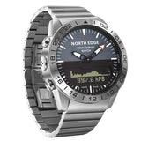 Lianfudai Christmas gifts ideas  Men‘s Dive Sports Digital watch Military Army Luxury Full Steel Business Waterproof 200m Altimeter Compass