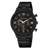 Lianfudai gifts for men  Geneva Watch Men Luxury In Quartz Watches Men Watches Top Brand Automatic Waterproof Black Clock Relogio Masculino Prova Dagua
