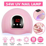 Lianfudai Nail Set 120W UV LED Lamp Dryer 18/12PCS Nail Gel Polish Kit Soak Off Manicure Set Electric Nail Drill Tools Set uñas