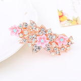 Lianfudai Barrette For Women Girl Rhinestone Crystal Big Hair Clip Hairpin Rose Peacock Flower Floral Head Accessories Wholesale