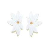 Lianfudai Boho Jewelry Flower Earrings Fashion Jewelry Wedding Party Korean Stud Earrings for Women Christmas Gift Pendientes Mujer