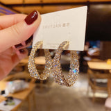 Lianfudai New style show face small high-end atmosphere decoration fashion women temperament personality exaggerated ear ring women