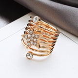 Lianfudai gifts for women trend star korea same style Rings  Women's ring jewelry Couple rings Gifts for the new year rings punk spring  rings