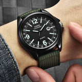 Lianfudai watches on sale clearance New Stylish Men's Luminous Quartz Wrist Watches Casual Alloy Dial  Men's  Waterproof Sport Watches Nylon Strap Relogio Masculino