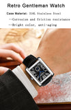 Lianfudai watches on sale clearance Fashion Lovers Watches Men Women Casual Leather Strap Quartz Watch Elegant Squar Retro Roman Numeral Scale Couple Watch Clock