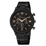 Lianfudai gifts for men  Geneva Watch Men Luxury In Quartz Watches Men Watches Top Brand Automatic Waterproof Black Clock Relogio Masculino Prova Dagua