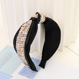 Lianfudai Woolen Knitting Knot  Hairbands For Women Headbands Girls  Hair Accessories Korea Headband Print Head Wrap