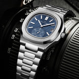 Lianfudai watches on sale clearance New MENS Business Stainless Steel Men Watches TOP Luxury Brand Men Fashion Quartz Wrist Watch Waterproof