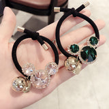 Lianfudai jewelry gifts for women hot sale hairpin Women Hair Ties Elastic Rubber Bands Girl Crystal Zircon Bear Flower Star Korean Scrunchies Head Accessories Handmade Wholesale