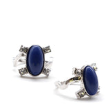 Lianfudai Elena Gilbert Daylight Rings Vintage Crystal Ring With Blue Lapis Fashion Movies Jewelry Cosplay