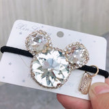 Lianfudai jewelry gifts for women hot sale hairpin Women Hair Ties Elastic Rubber Bands Girl Crystal Zircon Bear Flower Star Korean Scrunchies Head Accessories Handmade Wholesale