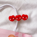 Lianfudai Simple Cute Blue Red Acrylic Star Love Cloud Hairpin Matte Smooth Irregular Geometric Duckbill Clip for Women Gifts Jewelry