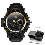 Lianfudai Orange Sport Digital Quartz Watch Men 50m Waterproof Luminous LED Display Wristwatch Auto Date Electronic Watches Man 1531