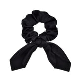 Lianfudai fall hair ideas hoco hair ideas updo hairstyle New Chiffon Bowknot Elastic Hair Bands For Women Girls Solid Color Scrunchies Headband Hair Ties Ponytail Holder Hair Accessorie