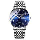 Lianfudai easter gifts for women  Fashion Luxury Men Watch Stainless Steel Waterproof Date Quartz Wristwatch Top Business Mens Watches Relogio Masculino