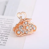 Lianfudai Hair Claw Clip Clamp For Women Girl Rhinestone Crystal Acrylic Heart Korean Handmade Fashion Head Accessories Mujer Wholesale