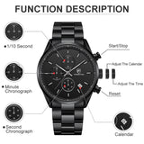 Lianfudai Christmas wishlist Watches for Men Top Brand Luxury Fashion Business Quartz Men’s Wristwatch Stainless Steel Waterproof Sports Clock
