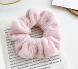 Lianfudai Women Scrunchies Elastic Hair Ties Bands Adult Solid Plush Fashion Girl Korean Mujer Accessories Hyuna Wholesale