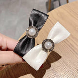 Lianfudai Hair Clip Hairpin For Women Girl Camellia Flower Floral Pearl PU Bow Korean Handmade Fashion Head Accessories Mujer Wholesale