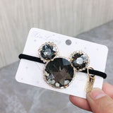 Lianfudai jewelry gifts for women hot sale hairpin Women Hair Ties Elastic Rubber Bands Girl Crystal Zircon Bear Flower Star Korean Scrunchies Head Accessories Handmade Wholesale