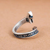 Lianfudai gifts for men Retro Fashion Creative Wrench Opening Adjustable Men&#39;s Ring Rock Punk Locomotive Jewelry