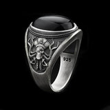 Lianfudai easter gifts for men Gothic Pirate Skull Octopus Ring Men's And Women's Unique Retro All Black Zircon Octopus Metal Punk Women's Motorcycle Ring