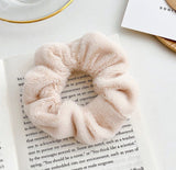 Lianfudai Women Scrunchies Elastic Hair Ties Bands Adult Solid Plush Fashion Girl Korean Mujer Accessories Hyuna Wholesale