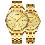 Lianfudai Gold Wrist Watch Men Watches Lady Top Brand Luxury Quartz Wristwatch For Lover's Fashion Dress Clock Relogio Masculino