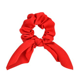 Lianfudai fall hair ideas hoco hair ideas updo hairstyle New Chiffon Bowknot Elastic Hair Bands For Women Girls Solid Color Scrunchies Headband Hair Ties Ponytail Holder Hair Accessorie